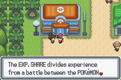 pokemon light platinum exp share 2